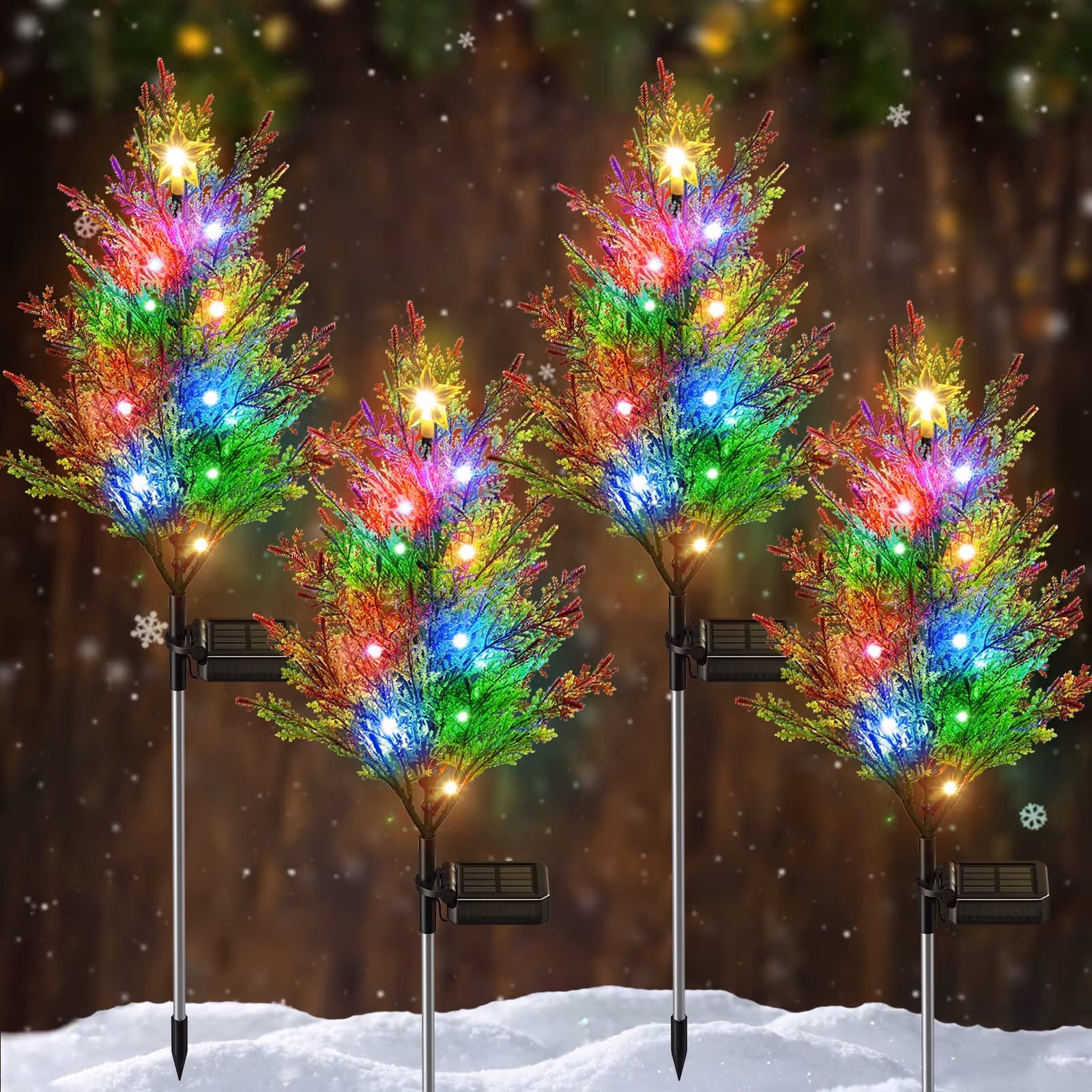 Solar Cypress Tree Light