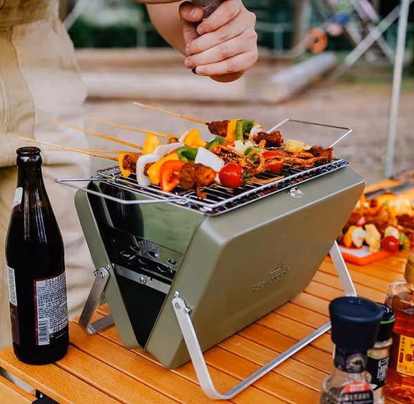 Charcoal Portable Backpack Stainless Steel BBQ Grill